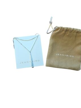 Jenny Bird Silver Y‑Drop Necklace